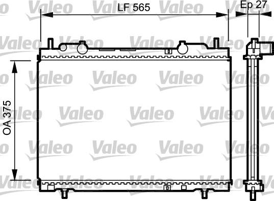 Valeo 731973 - Радиатор, охлаждение двигателя autodnr.net