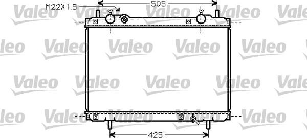 Valeo 731974 - Радіатор, охолодження двигуна autocars.com.ua