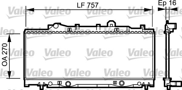 Valeo 731976 - Радіатор, охолодження двигуна autocars.com.ua