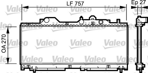 Valeo 731977 - Радіатор, охолодження двигуна autocars.com.ua