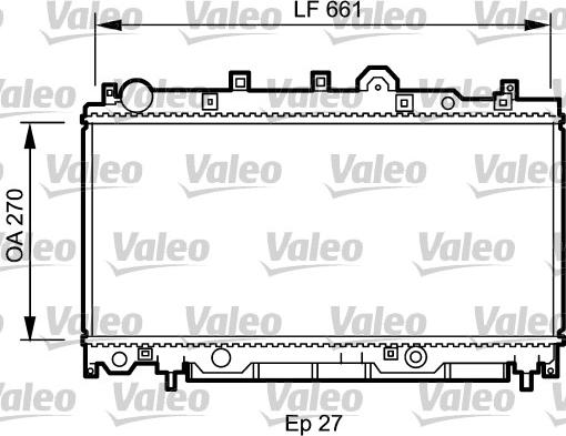 Valeo 731978 - Радіатор, охолодження двигуна autocars.com.ua