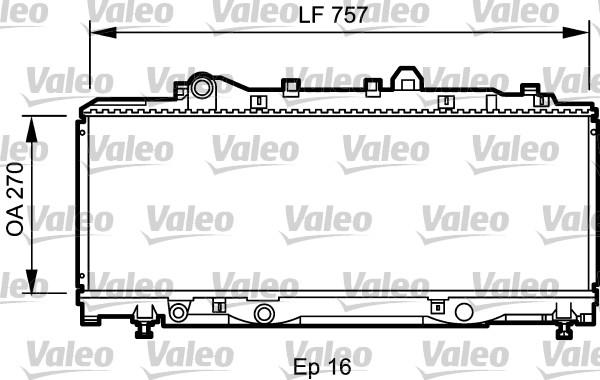 Valeo 731980 - Радіатор, охолодження двигуна autocars.com.ua