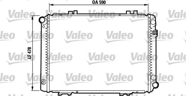 Valeo 732090 - Радіатор, охолодження двигуна autocars.com.ua