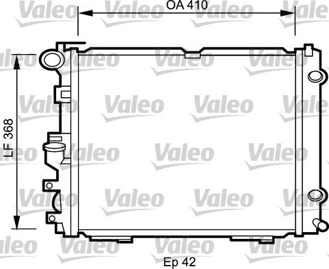 Valeo 732094 - Радіатор, охолодження двигуна autocars.com.ua