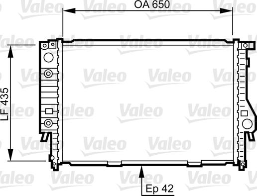 Valeo 732099 - Радіатор, охолодження двигуна autocars.com.ua