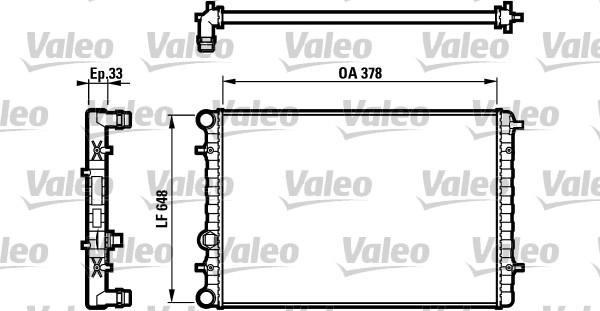 Valeo 732112 - Радіатор, охолодження двигуна autocars.com.ua