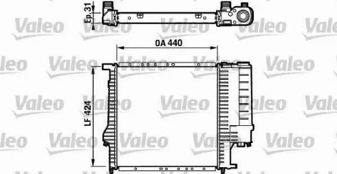 Valeo 732198 - Радіатор, охолодження двигуна autocars.com.ua