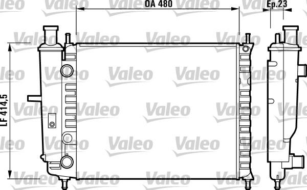 Valeo 732218 - Радіатор, охолодження двигуна autocars.com.ua