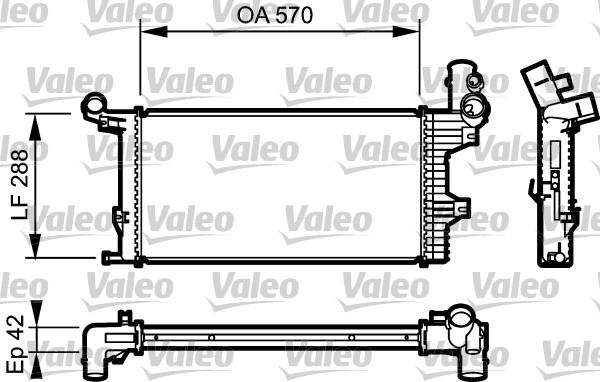 Valeo 732303 - Радиатор, охлаждение двигателя autodnr.net