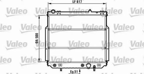 Valeo 732311 - Радіатор, охолодження двигуна autocars.com.ua