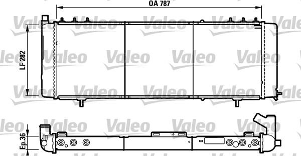 Valeo 732312 - Радіатор, охолодження двигуна autocars.com.ua