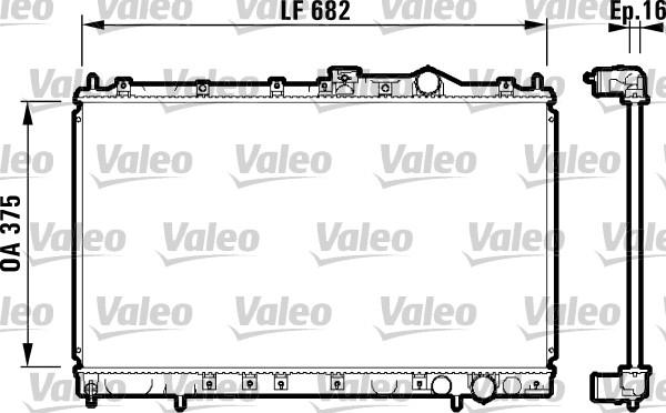 Valeo 732327 - Радіатор, охолодження двигуна autocars.com.ua