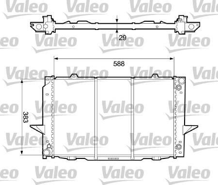 Valeo 732365 - Радіатор, охолодження двигуна autocars.com.ua