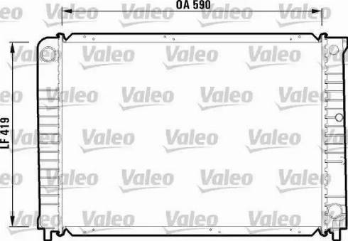 Valeo 732366 - Радиатор, охлаждение двигателя avtokuzovplus.com.ua