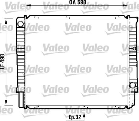 Valeo 732369 - Радиатор, охлаждение двигателя avtokuzovplus.com.ua