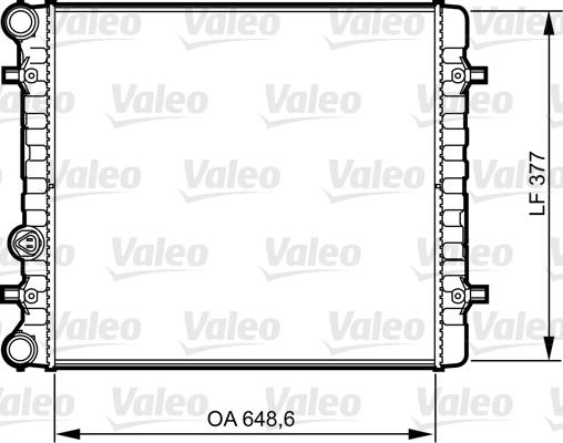 Valeo 732396 - Радіатор, охолодження двигуна autocars.com.ua