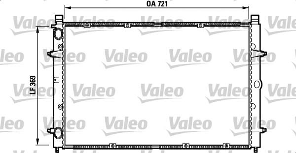 Valeo 732397 - Радіатор, охолодження двигуна autocars.com.ua