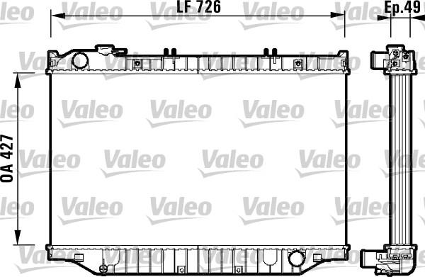 Valeo 732415 - Радиатор, охлаждение двигателя autodnr.net