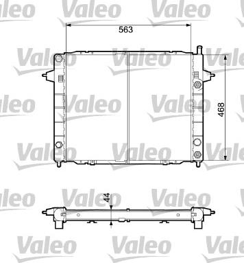 Valeo 732432 - Радіатор, охолодження двигуна autocars.com.ua