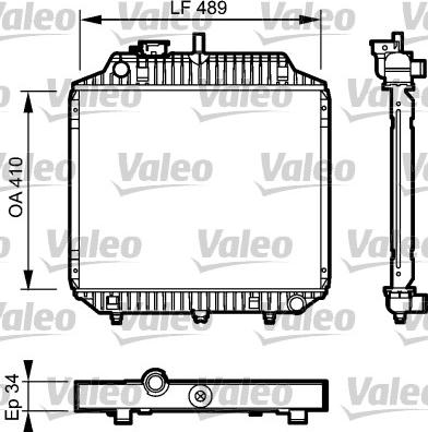 Valeo 732442 - Радіатор, охолодження двигуна autocars.com.ua