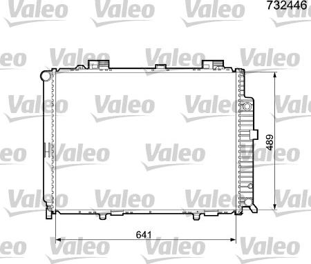 Valeo 732446 - Радиатор, охлаждение двигателя autodnr.net