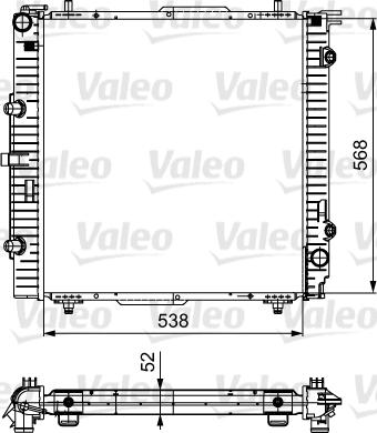 Valeo 732459 - Радіатор, охолодження двигуна autocars.com.ua