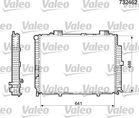 Valeo 732462 - Радиатор, охлаждение двигателя autodnr.net