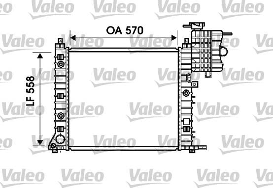 Valeo 732471 - Радиатор, охлаждение двигателя avtokuzovplus.com.ua