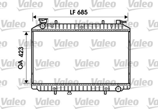 Valeo 732484 - Радіатор, охолодження двигуна autocars.com.ua