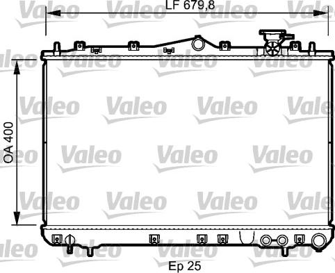 Valeo 732487 - Радіатор, охолодження двигуна autocars.com.ua