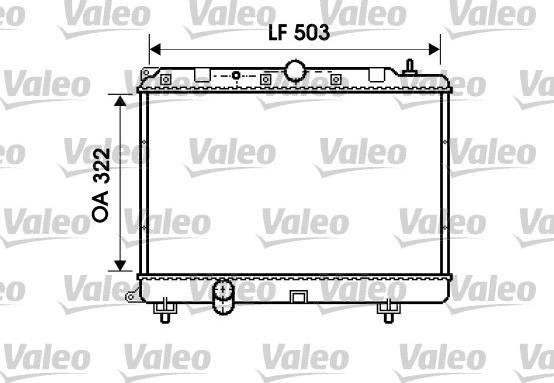 Valeo 732499 - Радиатор, охлаждение двигателя avtokuzovplus.com.ua