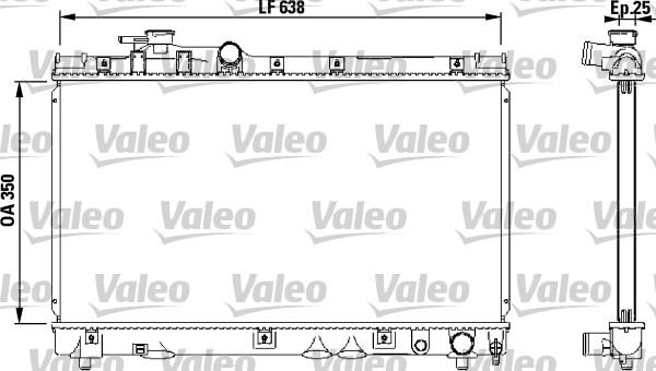 Valeo 732542 - Радіатор, охолодження двигуна autocars.com.ua