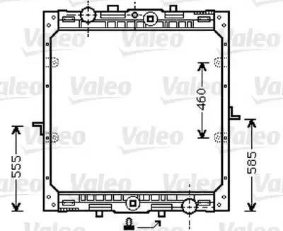 Valeo 732553 - Радіатор, охолодження двигуна autocars.com.ua