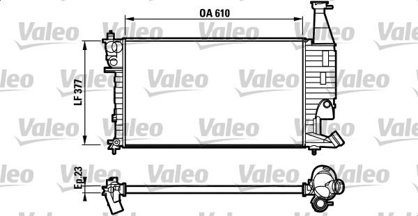 Valeo 732563 - Радіатор, охолодження двигуна autocars.com.ua