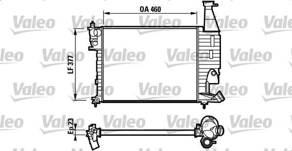 Valeo 732564 - Радіатор, охолодження двигуна autocars.com.ua