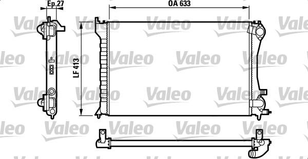 Valeo 732567 - Радіатор, охолодження двигуна autocars.com.ua