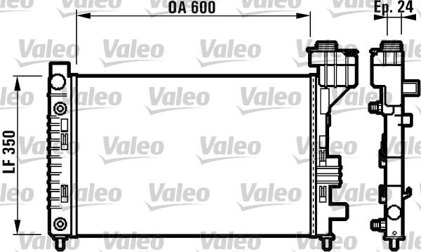 Valeo 732587 - Радіатор, охолодження двигуна autocars.com.ua