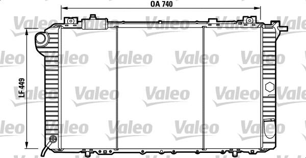 Valeo 732589 - Радіатор, охолодження двигуна autocars.com.ua