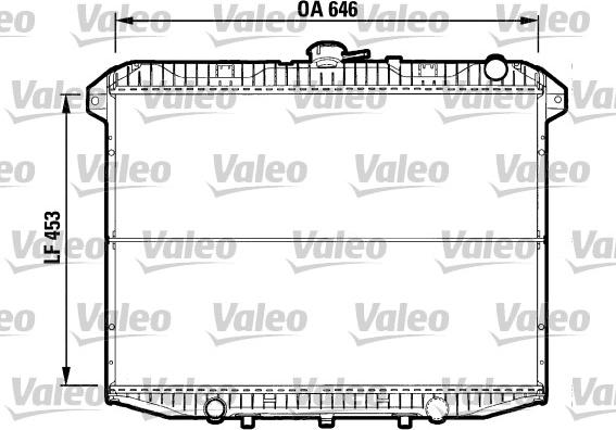 Valeo 732592 - Радиатор, охлаждение двигателя avtokuzovplus.com.ua