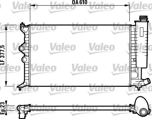 Valeo 732597 - Радиатор, охлаждение двигателя avtokuzovplus.com.ua