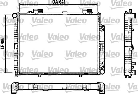 Valeo 732601 - Радіатор, охолодження двигуна autocars.com.ua