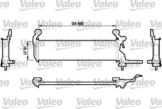 Valeo 732604 - Радиатор, охлаждение двигателя avtokuzovplus.com.ua