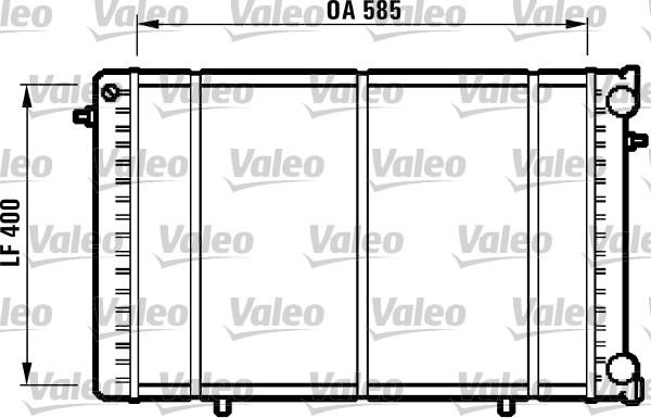 Valeo 732608 - Радіатор, охолодження двигуна autocars.com.ua