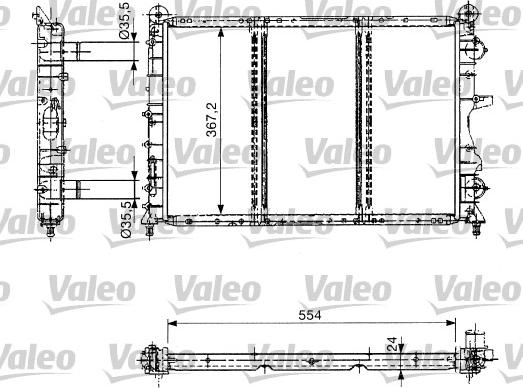 Valeo 732686 - Радіатор, охолодження двигуна autocars.com.ua