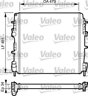 Valeo 732687 - Радиатор, охлаждение двигателя autodnr.net