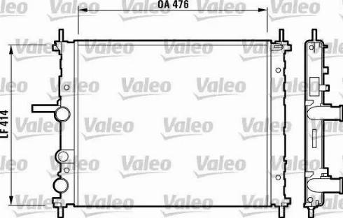 Valeo 732688 - Радіатор, охолодження двигуна autocars.com.ua