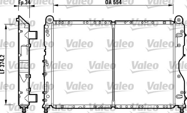 Valeo 732690 - Радіатор, охолодження двигуна autocars.com.ua