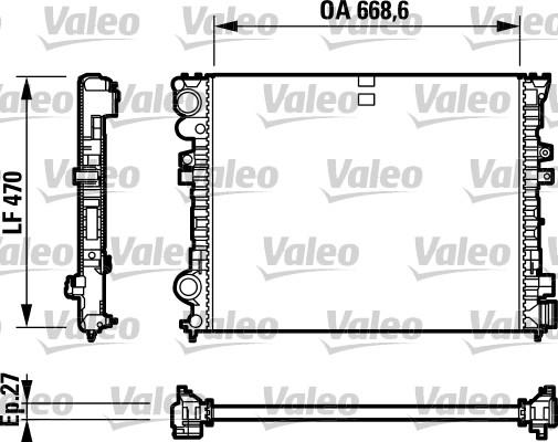 Valeo 732692 - Радиатор, охлаждение двигателя autodnr.net