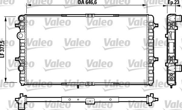 Valeo 732698 - Радіатор, охолодження двигуна autocars.com.ua