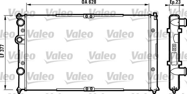 Valeo 732710 - Радіатор, охолодження двигуна autocars.com.ua